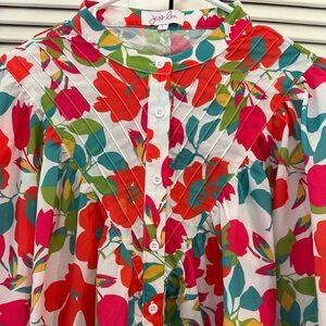 Jess Lea Flower Blouse Size L